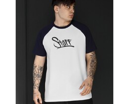 Фото - Мужская спортивная футболка Staff logo navy & white - Men box