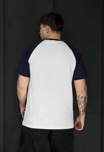 Фото - Мужская спортивная футболка Staff logo navy & white - Men box