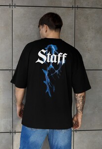 Фото - Мужская качественная футболка Staff logo oversize - Men box