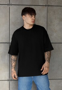 Фото - Мужская качественная футболка Staff logo oversize - Men box