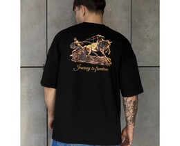 Фото - Чоловіча якісна футболка Staff freedom oversize - Men box