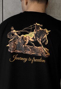 Фото - Чоловіча якісна футболка Staff freedom oversize - Men box