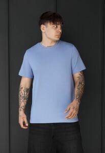 Фото - Мужская удобная хлопковая футболка Staff pi light blue - Men box