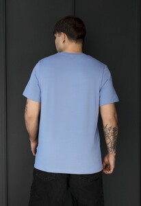 Фото - Мужская удобная хлопковая футболка Staff pi light blue - Men box