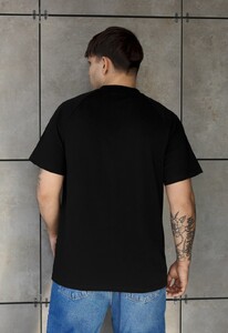 Фото - Чоловіча однотонна стильна базова футболка Staff logo black - Men box