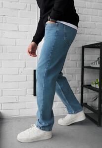 Фото - Мужские базовые джинсы Staff 06 blue wide leg - Men box