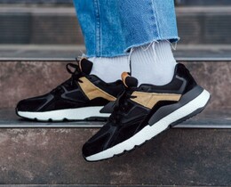 Фото - Чоловічі кросівки з хорошою амортизацією Staff black & beige - Men box