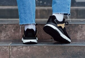 Фото - Мужские кроссовки с хорошей амортизацией Staff black & beige - Men box