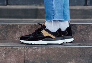 Фото - Мужские кроссовки с хорошей амортизацией Staff black & beige - Men box