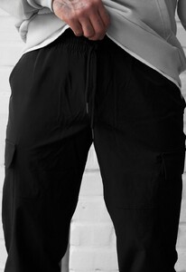 Фото - Мужские легкие штаны Staff cargo hi black - Men box