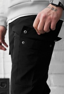 Фото - Мужские легкие штаны Staff cargo hi black - Men box