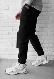 Фото - Мужские легкие штаны Staff cargo hi black - Men box