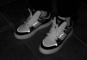 Фото - Чоловічі кросівки з перфорацією Staff white & black reflective - Men box