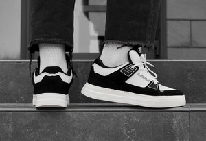 Фото - Чоловічі кросівки з перфорацією Staff white & black reflective - Men box