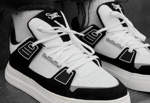 Фото - Чоловічі кросівки з перфорацією Staff white & black reflective - Men box