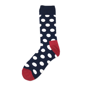 Фото - Носки высокие Friendly Socks темно-синие в белый горох - Men box