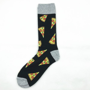 Фото - Носки Friendly Socks черного цвета с ярким принтом Pizza - Men box