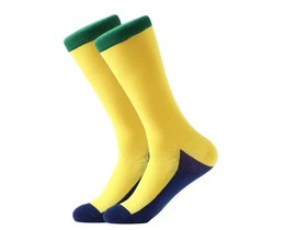 Фото - Носки демисезонные унисекс от Friendly Socks желтого цвета - Men box