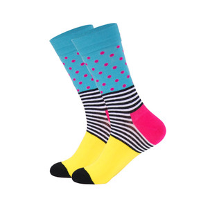 Фото - Носки от Friendly Socks разноцветные в полоску и горошек - Men box