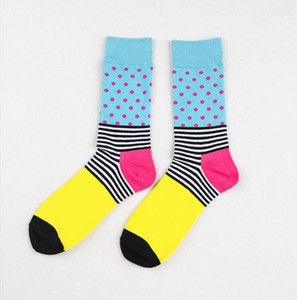 Фото - Носки от Friendly Socks разноцветные в полоску и горошек - Men box