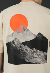 Фото - Мужская качественная футболка Staff logo & mountain oversize - Men box