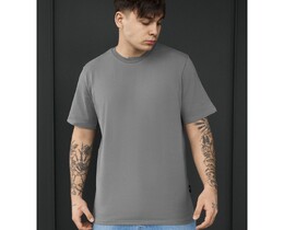 Фото - Мужская однотонная футболка классического кроя Staff sa gray - Men box