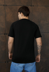 Фото - Мужская футболка с подкатами на рукавах Staff black logo - Men box