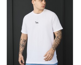 Фото - Чоловіча футболка з підкатами на рукавах Staff white logo - Men box