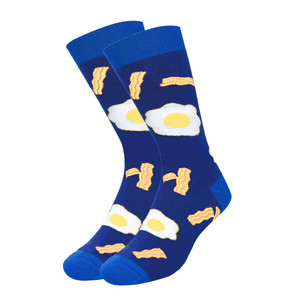 Фото - Шкарпетки високі унісекс Friendly Socks "Яєчня з беконом" - Men box