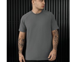 Фото - Чоловіча футболка з підкатами на рукавах Staff dark gray - Men box