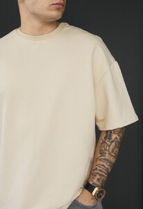 Фото - Мужская футболка с удлиненными рукавами Staff milk oversize premium - Men box