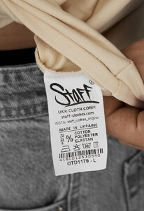 Фото - Мужская футболка с удлиненными рукавами Staff milk oversize premium - Men box