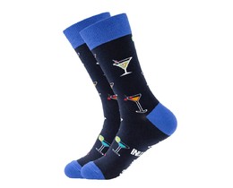 Фото - Носки высокие Friendly Socks "Мартини" темно-синие - Men box