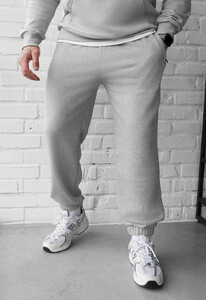 Фото - Мужские стильные спортивные штаны Staff dexo gray melange - Men box