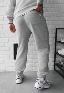 Фото - Мужские стильные спортивные штаны Staff dexo gray melange - Men box