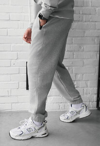Фото - Мужские стильные спортивные штаны Staff dexo gray melange - Men box