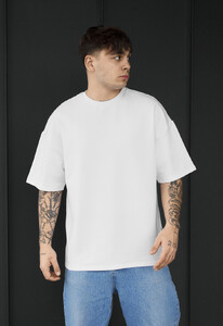 Фото - Мужская футболка с удлиненными рукавами Staff white oversize premium - Men box