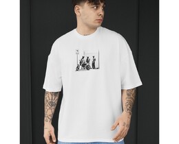 Фото - Чоловіча якісна футболка Staff moto oversize - Men box