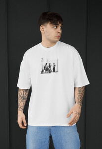 Фото - Мужская качественная футболка Staff moto oversize - Men box