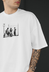 Фото - Мужская качественная футболка Staff moto oversize - Men box