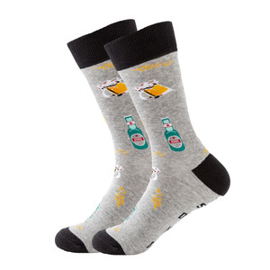 Фото - Высокие носки Friendly Socks серые BRING ME A COLD BEER - Men box