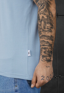 Фото - Чоловіча зручна футболка Staff pi light blue - Men box