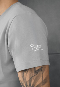 Фото - Мужская удобная футболка Staff pi light gray logo - Men box