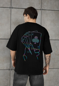 Фото - Чоловіча якісна футболка Staff cards reflective oversize - Men box