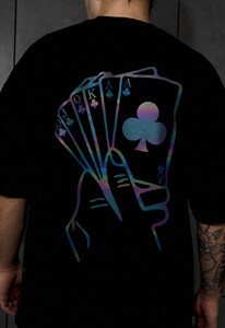 Фото - Чоловіча якісна футболка Staff cards reflective oversize - Men box