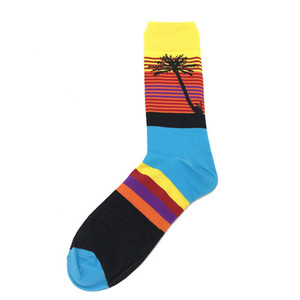 Фото - Носки красочные Friendly Socks в полоску Sunset Palms - Men box