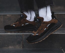 Фото - Чоловічі кросівки зі світловідбиваючими вставками Staff black & brown reflective - Men box