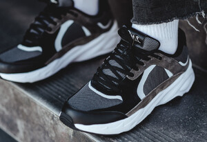 Фото - Чоловічі кросівки з ламінованими вставками Staff gray & black & brown - Men box