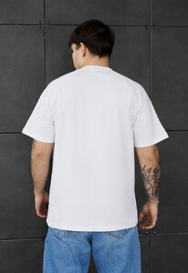 Фото - Чоловіча однотонна стильна футболка Staff white - Men box