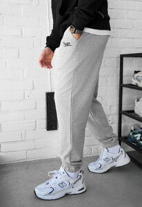 Фото - Чоловічі спортивні штани з бавовни Staff al logo gray melange - Men box